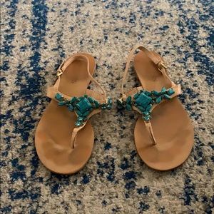 GUESS turquoise sandals
